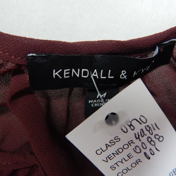 PacSun Womens Fit and Flare Mini Dress Bathing Suit Cover Up Burgundy  Size M - Picture 6 of 10